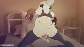 Ace - Athletic Furry Volleyball Girl Rides On Managers Cock In The Nurses Office