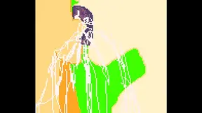Pixel Art Hentai Babe Sucks Big Dick For Juicy Blowjob Feast