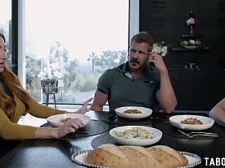 Stepson is homosexual but tries to hide it from stepparents by bringing over a teen gal