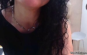 Amateur Latina mature masturbates on webcam