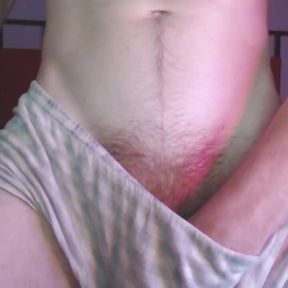 Jerking off in Dark with Colored Light and Thick Cum