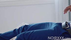 Ebony dudes Dillon Diaz and Jake Waters fuck each other to unleash their cum