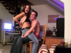 Amateur topless lapdance