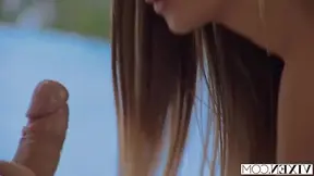 Busty Liya Silver awaits boyfriend's arrival for a steamy session