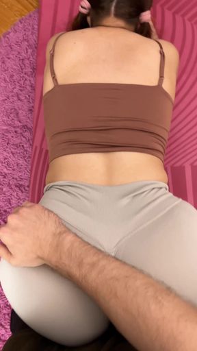 Unforgettable moment from &quot;POV Accidentally Fucked My Step Sis Who Asked For Help With Stretching&quot;