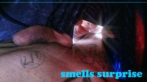 My step sister loves to smell my dick