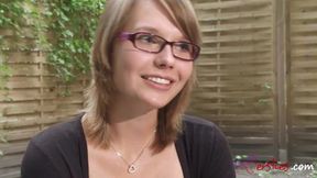 Lovely hussy in glasses interesting porn scene