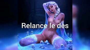 Elsa Frozen hentai french joi avec d&egrave_s (ass play, ice play)
