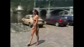 Susana gives a naughty public blowjob