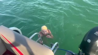 Tits fall out on public boat