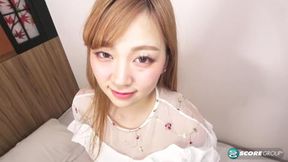 Blonde bombshell Renka teases herself with a sex toy