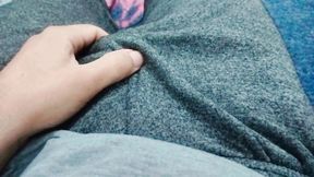 Bad teen hot boy playing with his dick