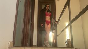 milfycalla- cum on clothes. cum on fluffy jacket