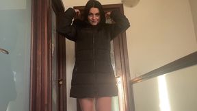 milfycalla- cum on clothes. cum on fluffy jacket