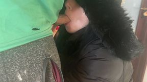 milfycalla- cum on clothes. cum on fluffy jacket