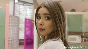 Matchless Aaliyah Hadid's blowjob xxx