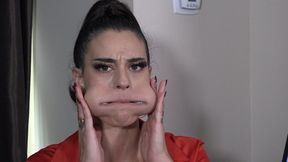 Fina Tests Her Cheek and Mouth Capacity - With Balls (MP4 - 1080p)