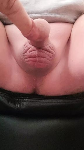 Uncut cock play