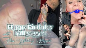 Therapist Gag Talks Happy Birthday in Pantyhose
