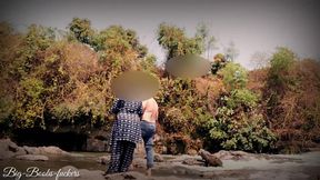 Behind the Waterfall, a Warmth Lies Sex Between Two Lovers.