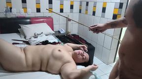 bdsm session with dorynha brazilian submissive wife