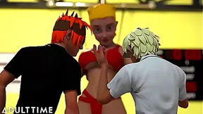 Big-Titted Gym Sensei Teaches Blowjob Lessons in Horny Classroom Action