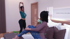 Having Hard Time Fg 1 - Game Intro Anna Presses Jane’s Boobs While Watching Movie