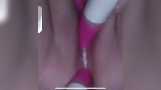 CUM GUSHING double penetration FUN