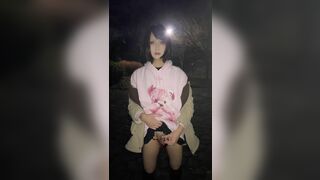 Japanese crossdresser pissing