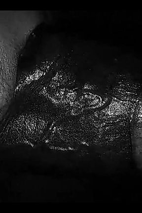 Oiled Horny Guy Masturbating Big Black Dick While Moaning