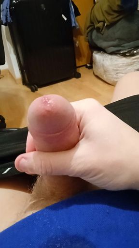 Fingering his cock with thoughts of deep blowjob from my cousin  #10