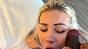 let me feed you this cobra load: sexy bbw eats king cobra cum