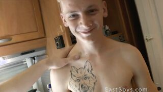 Michael Berry goes wild on casting couch with a hot Czech lad in steamy uncut action