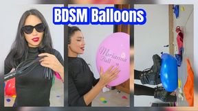 Marianna BDSM destroys all her balloons