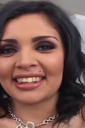 Hot Latina licked and sucked a big black cock