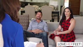 Lexi Luna - Big Boobed Teacher Gets Her Feet Worshiped By Her students 18+