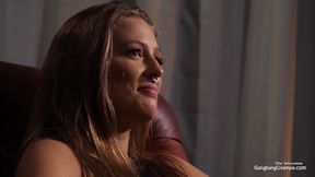 Febby Twigs sexy interview and flashes pussy