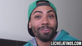 LecheLatinos.com - Thiago moans with my raw cock in his mouth
