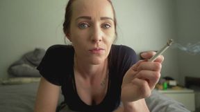 Join Me – Brunette Smoking Tease