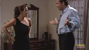 The ravishing milf ceases to engage in arguments with her lover as soon as she begins to want his genitalia