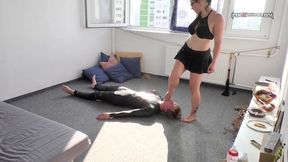 come here, slaveboy! - smoking, trampling