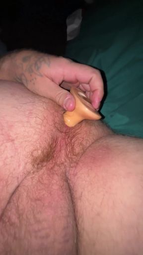 Playing with My Large Butt Plug in My Ass