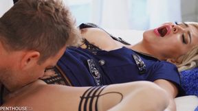 Fiery Caitlin radiates intense passionate desire during sensual encounters