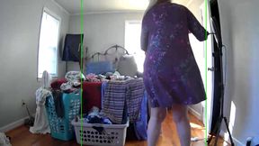 Caught My Hot Momma Doing Laundry!