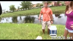 Blowjob with a horny gay fella