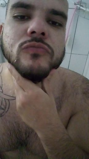 Taking a Shower in A Gym
