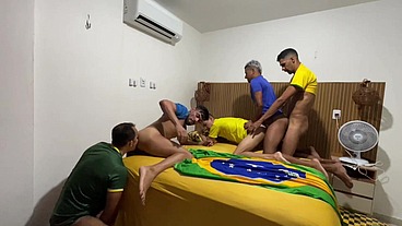 E foi assim que assisti Brasil x Haiti com meu parceiros de Fortaleza Ceará Brasil - Part02