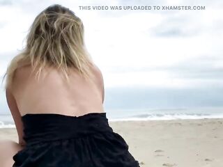 Cum in my butt right on the beach