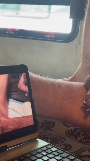 Calm session after a weekend of being stuffed about 15 hrs on and off with cocks,toys and fists.Ends of us watching&hellip;   Clip 1