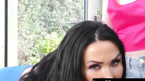 ”Stepmommy Ella Bella & stepdaughter Kitty Marie indulge in dildo fuck”